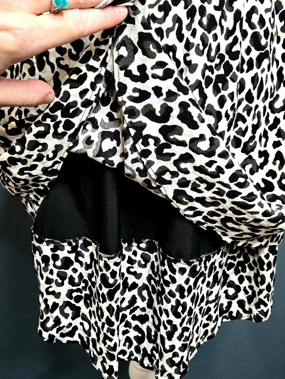Banana Republic Leopard Cheetah Print Ruffle Tiered Skirt NWOT XS